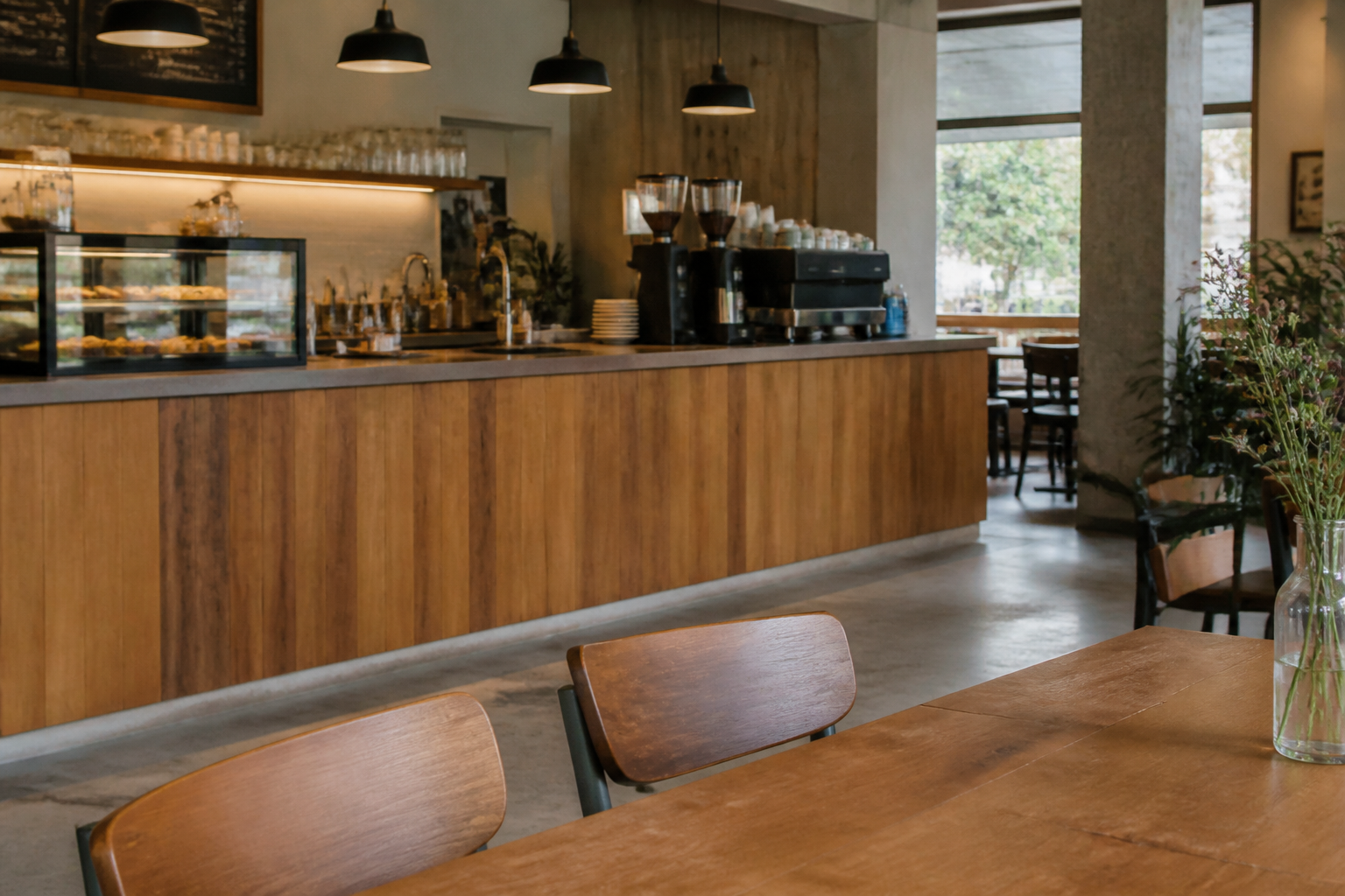 Cafe and public seating area